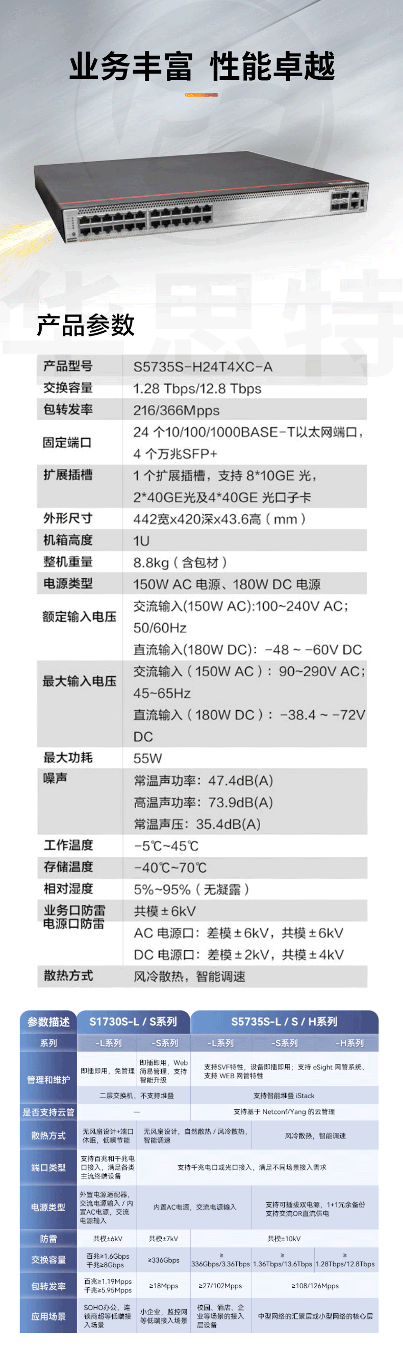 华为数通智选交换机 S5735S-H24T4XC-A