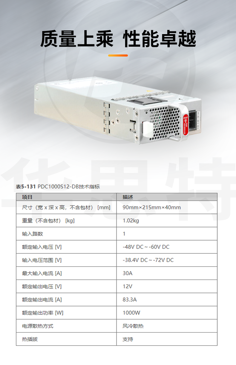 PDC1000S12-DB 1000W直流电源模块