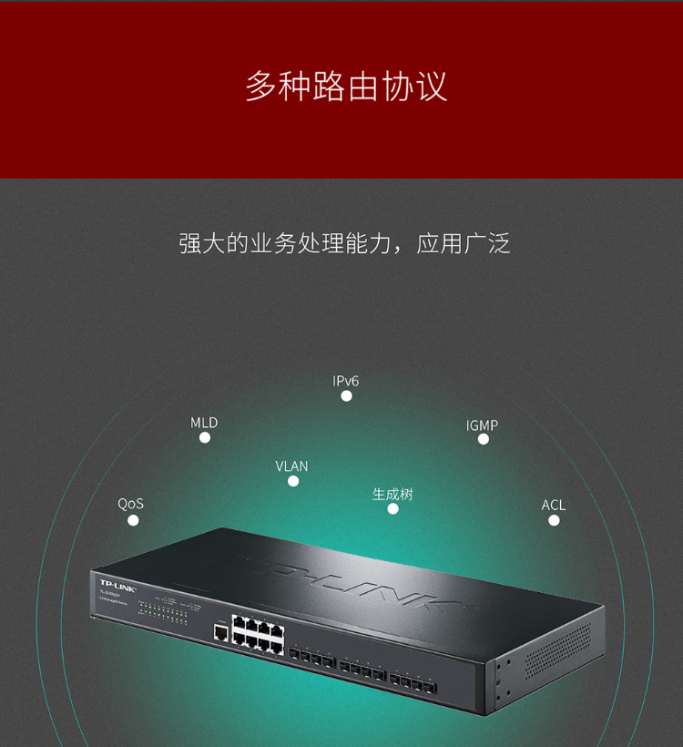 TPlink 20口全千兆企业级三层网管交换机