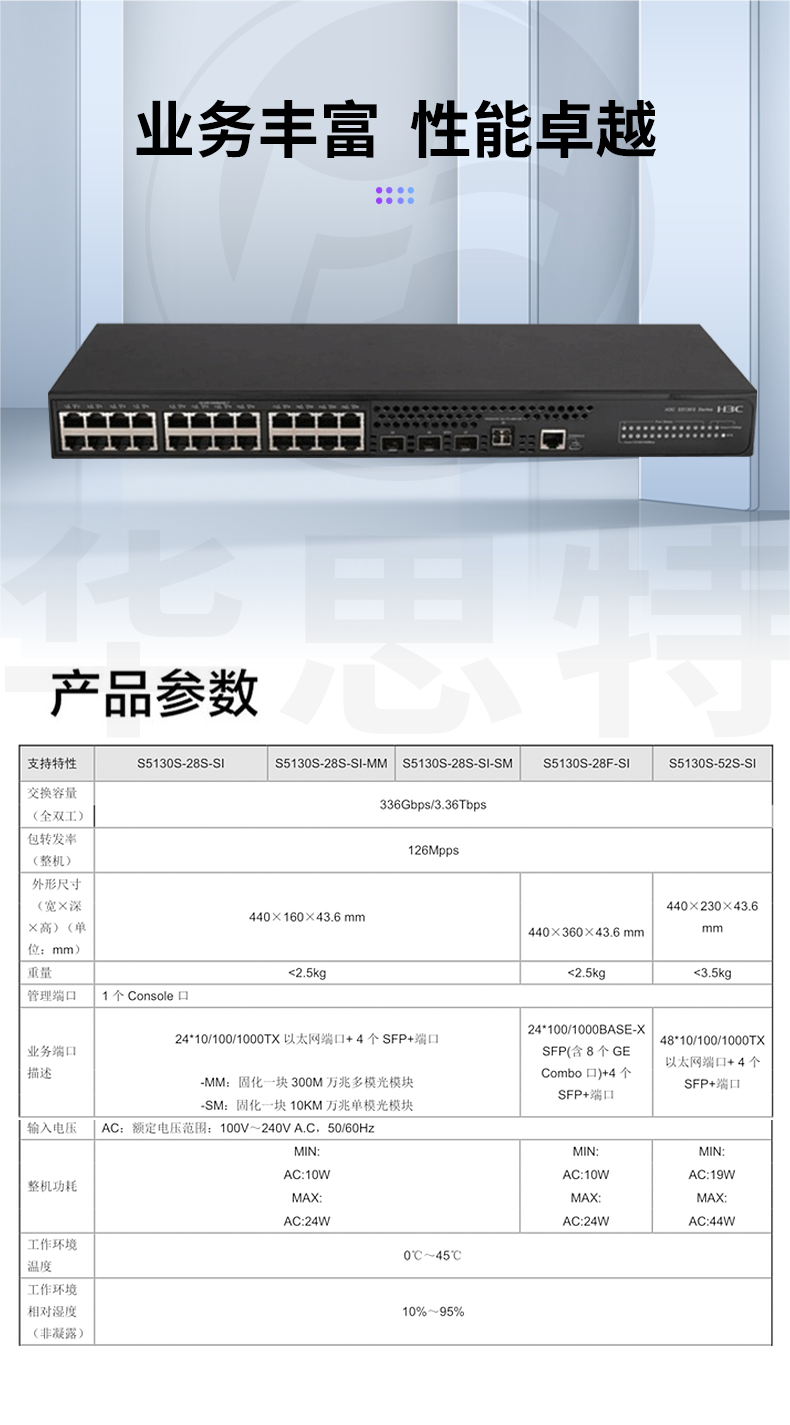 H3C交换机 S5130S-28S-SI-MM