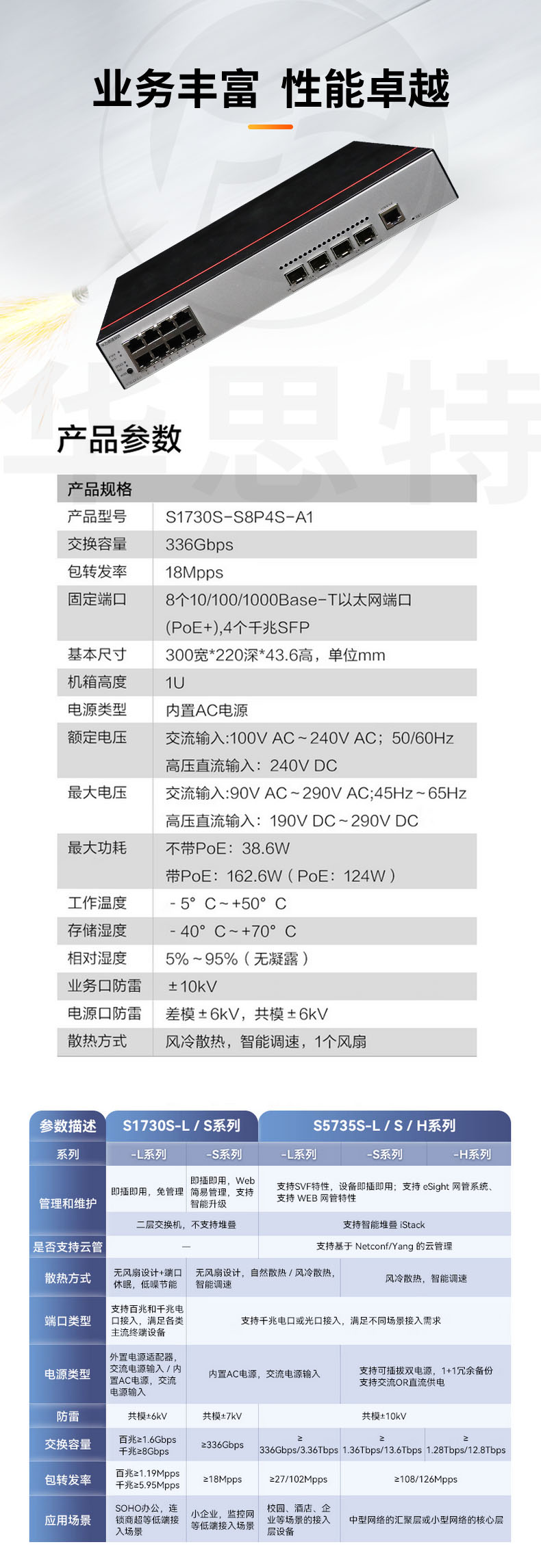 华为数通智选交换机 S1730S-S8P4S-A1