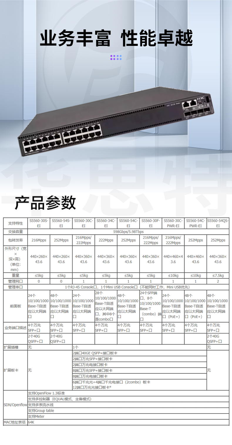 华三 LS-5560-30S-EI 核心交换机