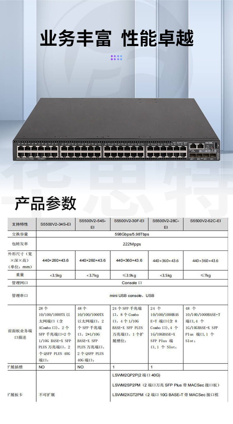 H3C交换机 LS-5500V2-52C-EI