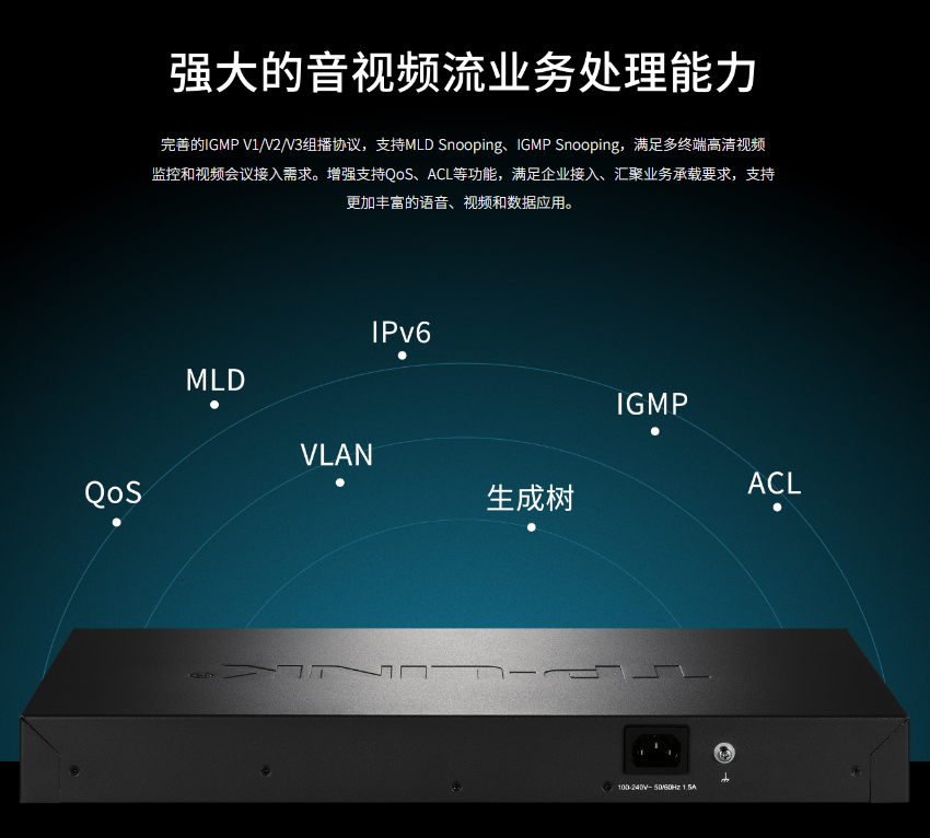 TP-LINK TL-NS660-24F4T 万兆上联三层网管交换机