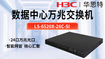 华三 LS-6520X-26C-SI 24口万兆交换机