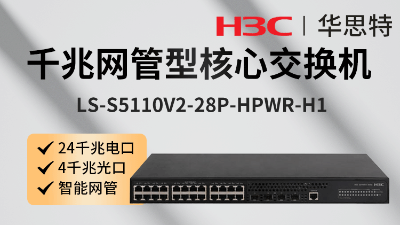 H3C交换机 LS-S5110V2-28P-HPWR-H1