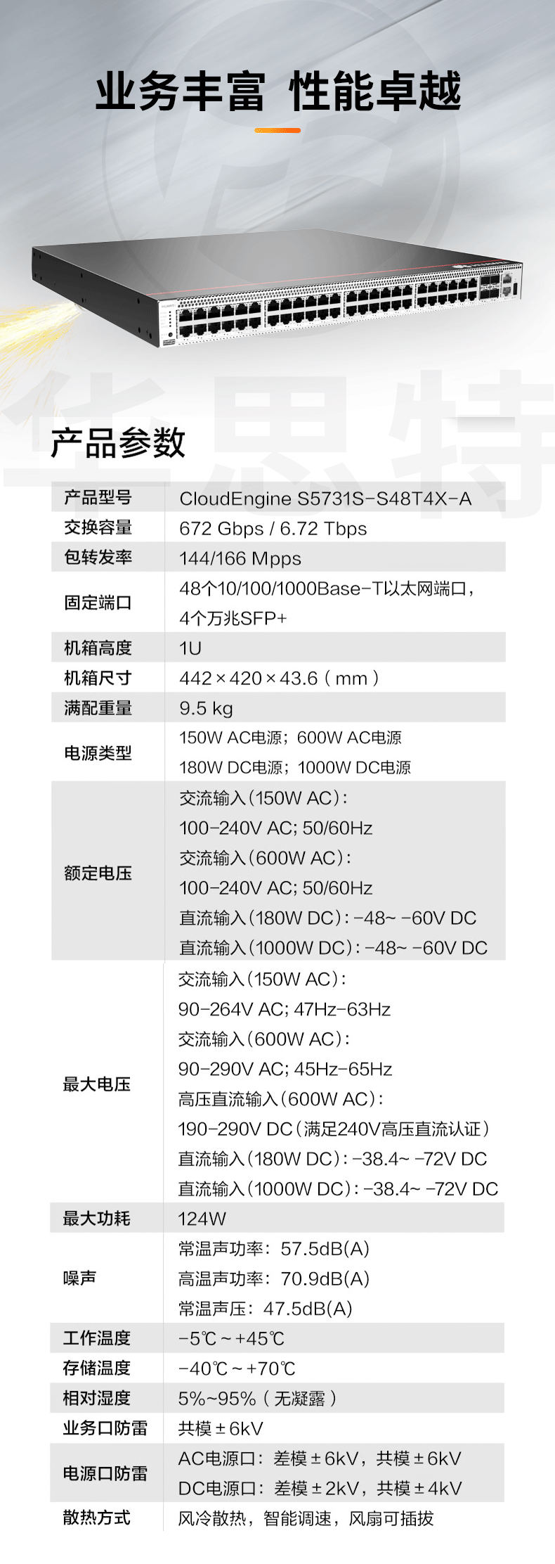 华为交换机 S5731S-S48T4X-A