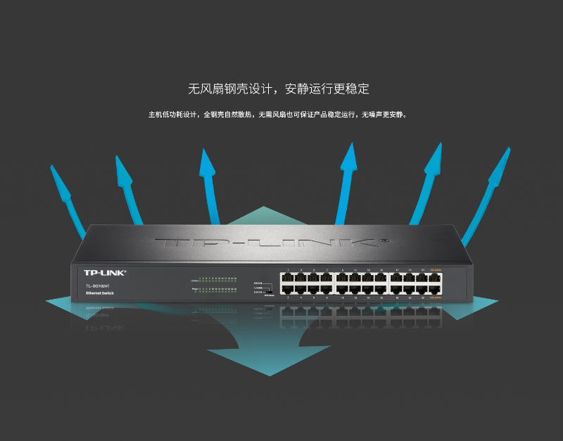 TP-LINK 24口千兆以太网交换机