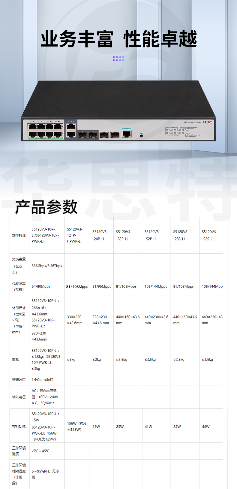 H3C交换机 LS-5120V3-12TP-HPWR-LI