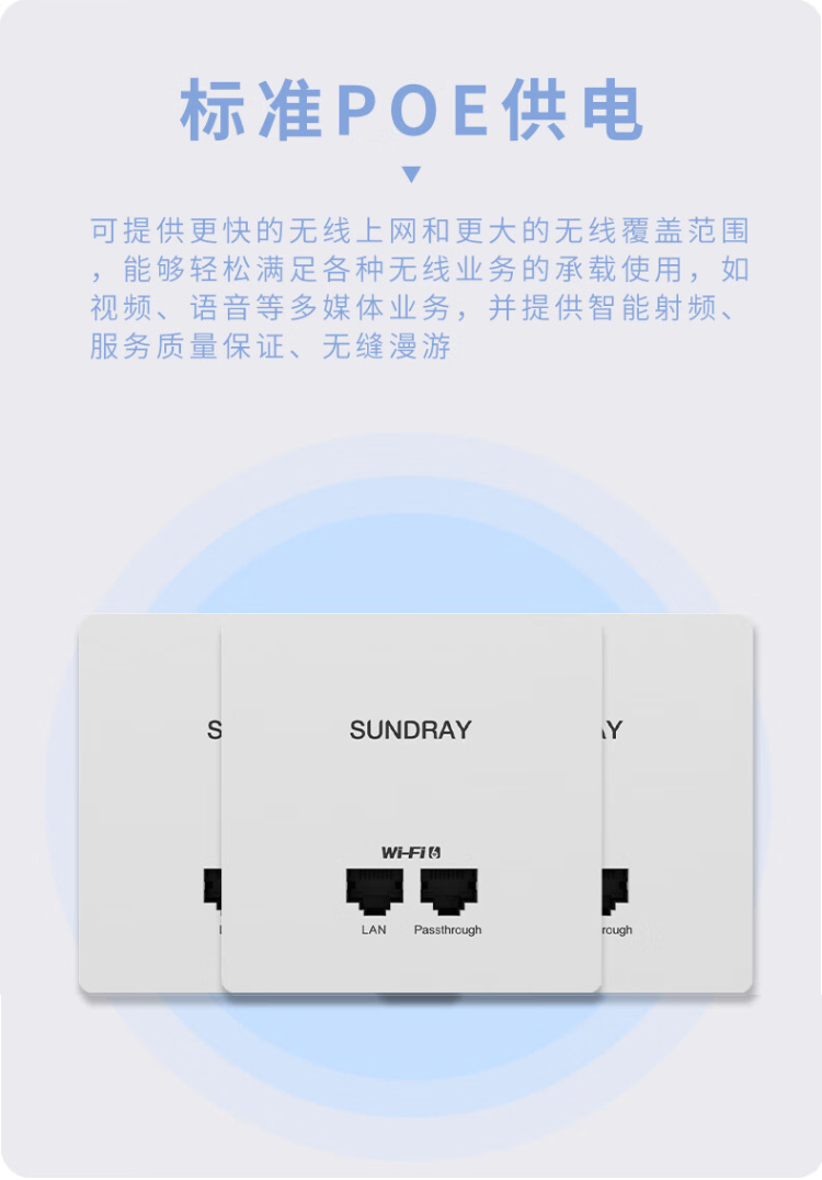 信锐 XAP-6210P WiFi6双频无线面板AP