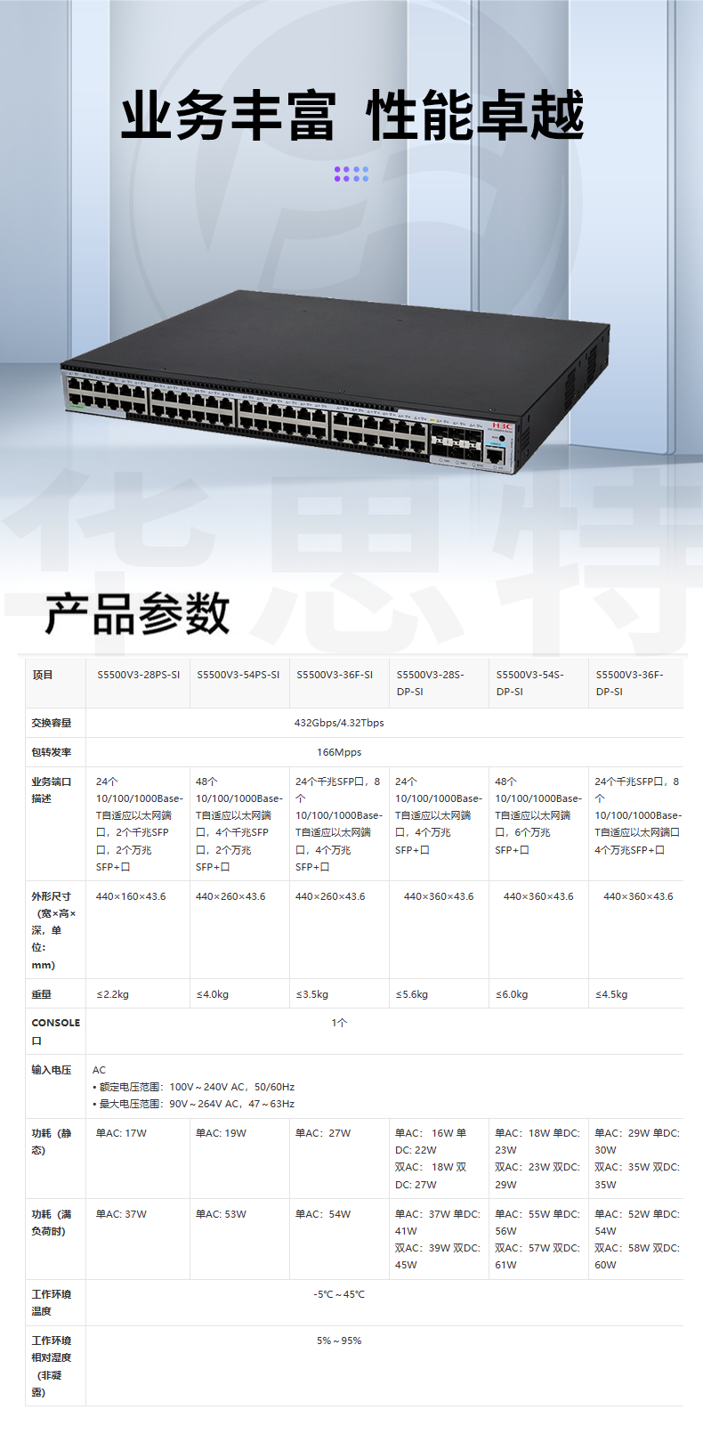 华三 S5500V3-54S-DP-SI 交换机